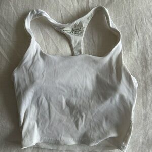 Spiritual Gangster White Racerback Crop Top